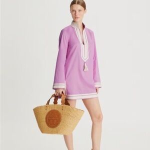Tory Burch Pink Swim Coverup with Lightweight Fabric